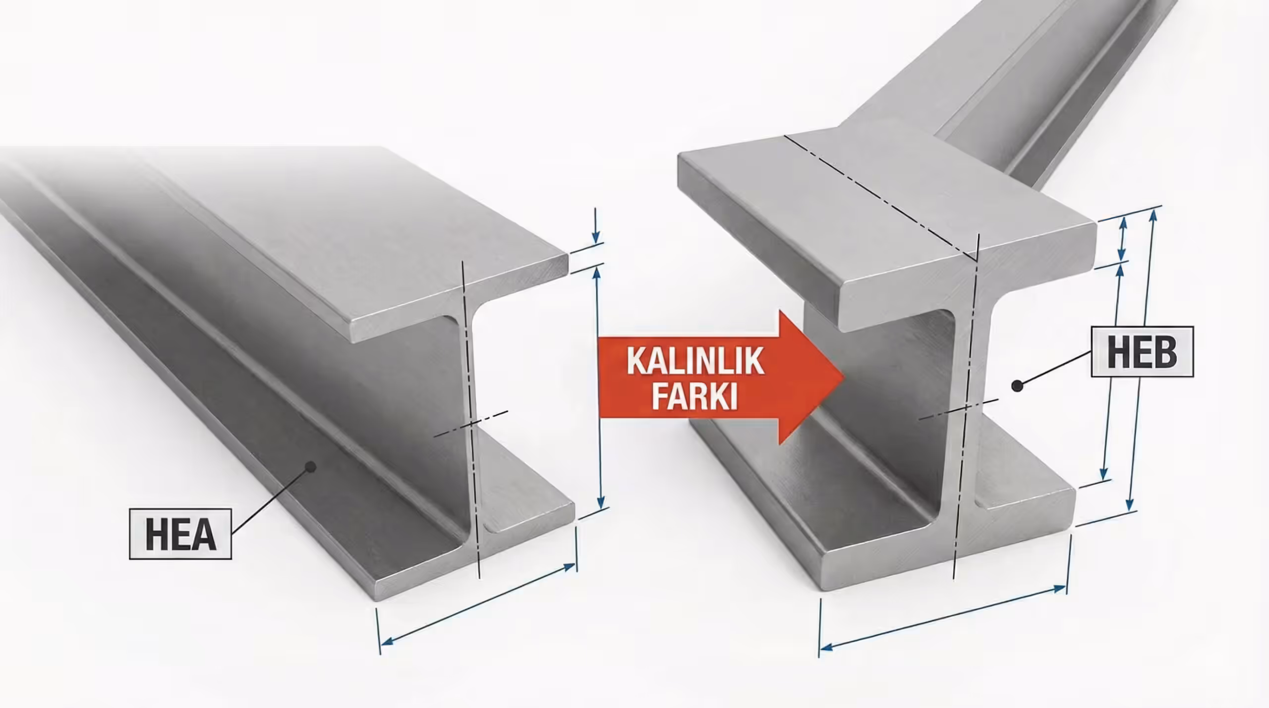 HEA ve HEB Profiller Arasındaki Teknik Farklar Nelerdir?