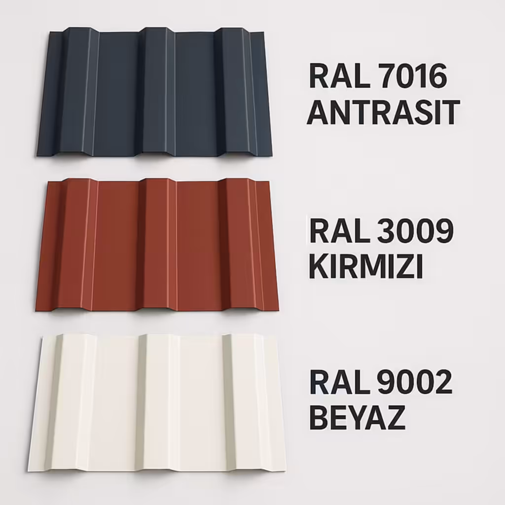 Trapez Sac için Popüler RAL Renkleri